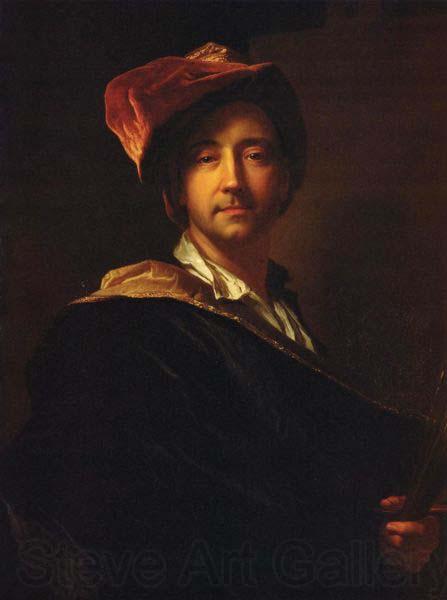 Hyacinthe Rigaud Self portrait Norge oil painting art